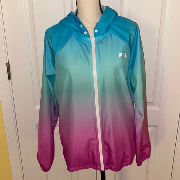 FILA size L multicolor windbreaker, in excellent like new condition - Picture 1 of 7